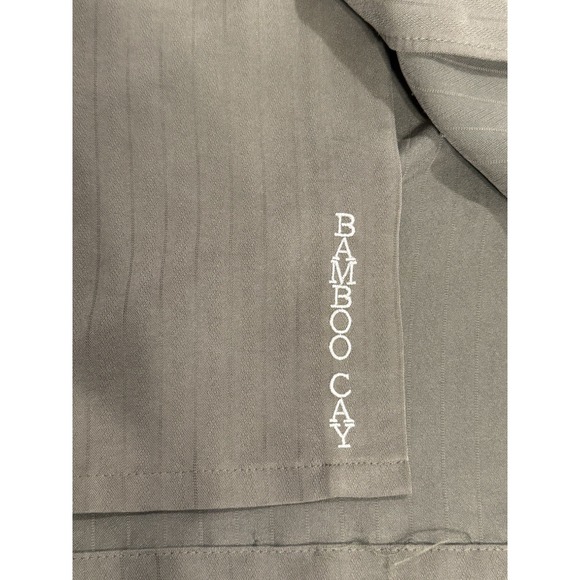 Bamboo Cay Mens Palm Tree‎ Shirt Size X-Large Green Short Sleeve Button Up - Picture 6 of 12